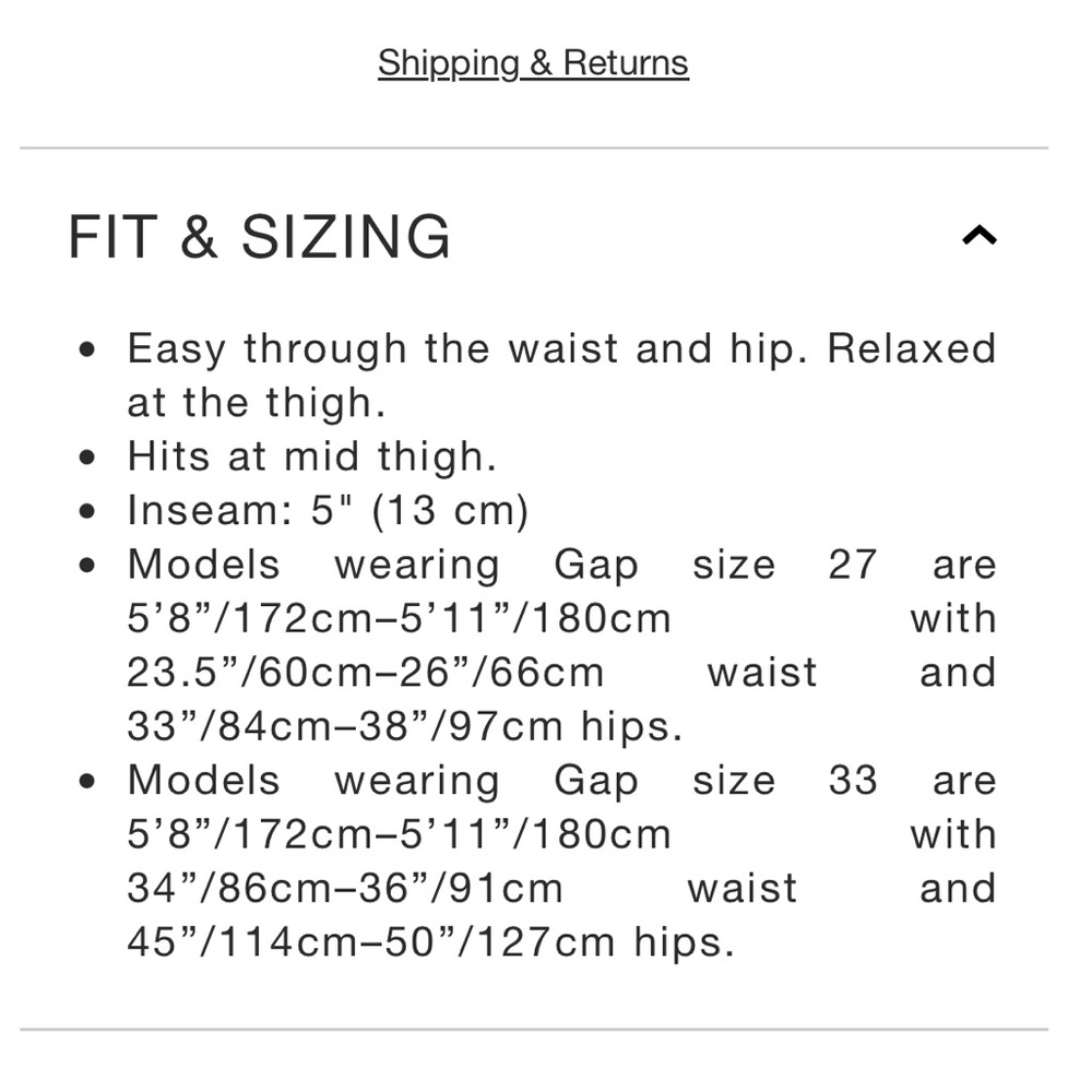 GAP 5” Girlfriend Mid Rise Short - Picture 6 of 7
